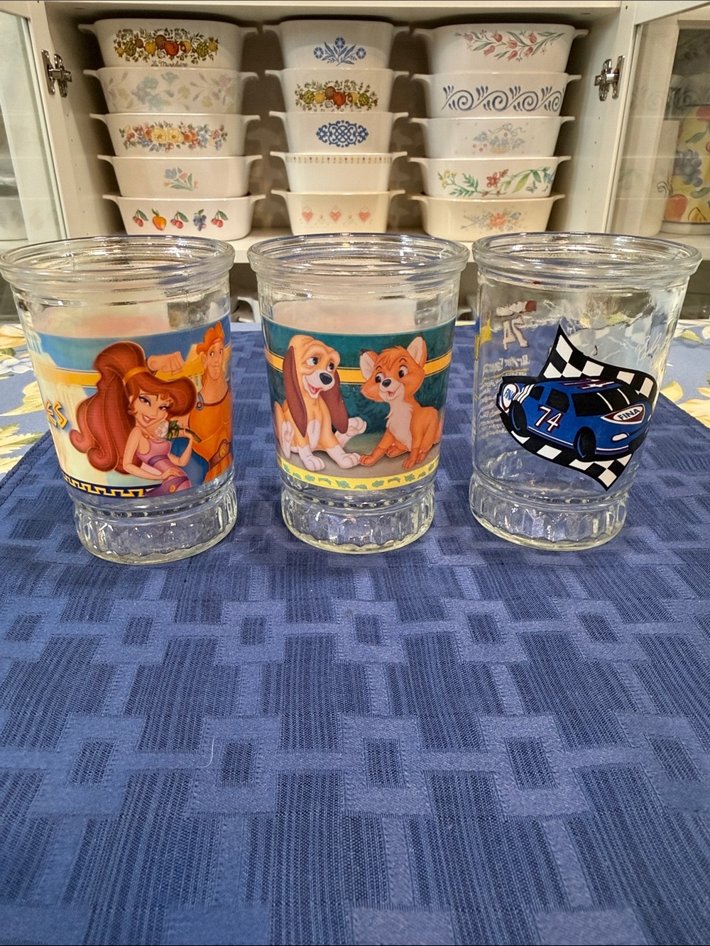 Disney Kids Cartoon Glass Tumbler Set